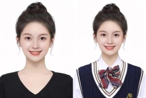 證件照髮型女5:簡單盤髮