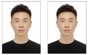 證件照髮型男2:後梳短髮