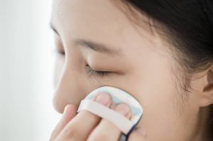 使用粉撲